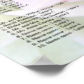 Green Lavender Love is Patient Seating Chart Poster (Hoek)