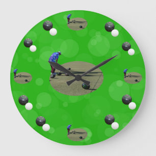 Green Lawn Bowls Bowler en Bowls Design Grote Klok