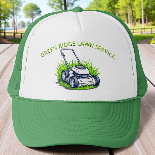 Green Lawn Care and Service Professional Trucker Pet