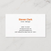 Green Lawn Mower Landscaping Service Visitekaartje (Achterkant)