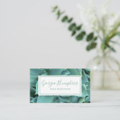 Green Leaf Botanical Visitekaartje (Staand voorkant)