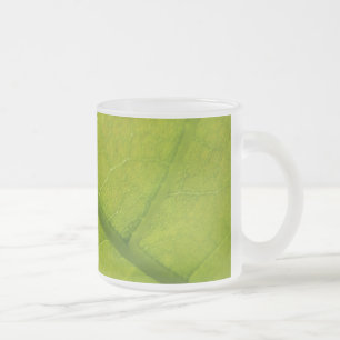 Green Leaf Botanische Natuur Fotografie Matglas Koffiemok
