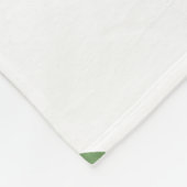 Green Leaf Branch Pattern Art Fleece Deken (Hoek)