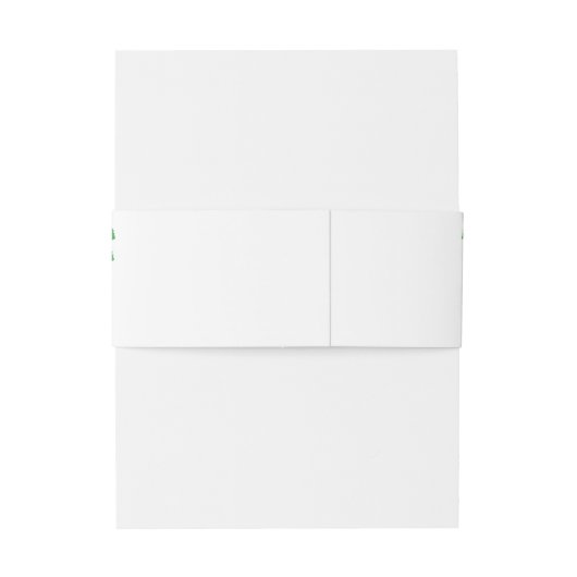 Green Leaf Canopy Wedding Uitnodigingen Wikkel (Achterkant Voorbeeld)