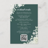 Green Leaf Flora Week-end Événements Carte de clôt (Devant)