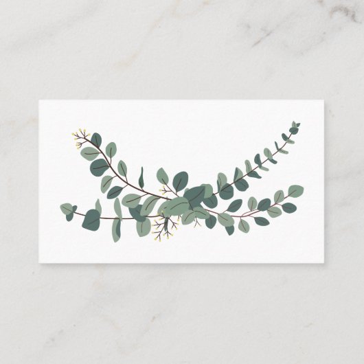 Green Leaf Gold N'importe quel Carte de visite d'e (Dos)