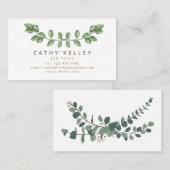 Green Leaf Gold N'importe quel Carte de visite d'e (Devant / Derrière)