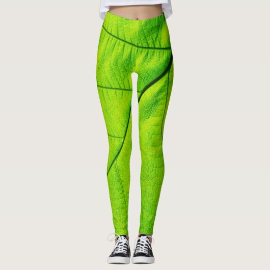 Green Leaf Leggings (Voorkant)