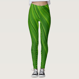Green Leaf Leggings