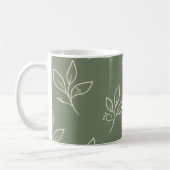 Green Leaf Mug | Coffee Mug (Gauche)