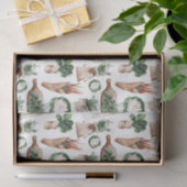 Green Leaf Pattern 14 Herbs Tissuepapier (Geschenk)