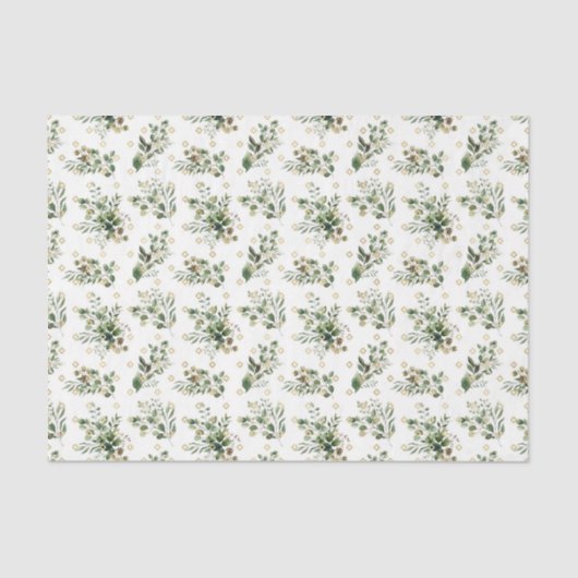 Green Leaf Pattern 23 Tissuepapier (Voorkant)