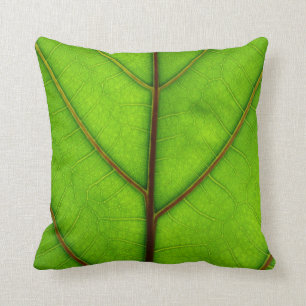 Green Leaf Pillow Kussen