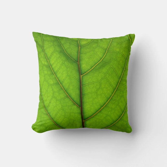 Green Leaf Pillow Kussen (Voorkant)