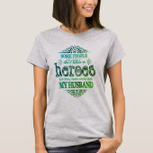 Green Leaf Proud Firefighter Wife T-shirt (Voorkant)
