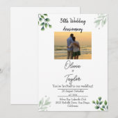 Green Leaf' Standard 30th Wedding Anniversary  Kaart (Voorkant / Achterkant)