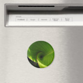 Green Leaf Swirl Magneet (Insitu (Vaatwasser))