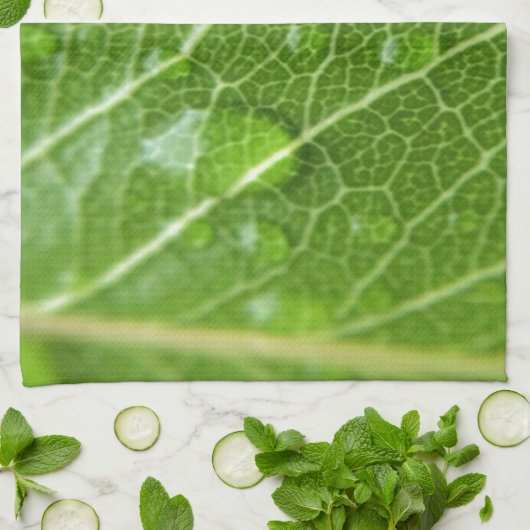 Green Leaf Theedoek (Gevouwen)