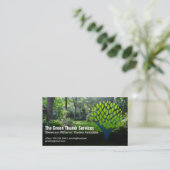 Green Leaf Tree Logo | Achtertuinlandschap Visitekaartje (Staand voorkant)