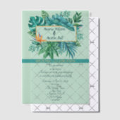 Green Leaf Tropical After Wedding Invitation (Décalage (Invitation))