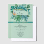 Green Leaf Tropical After Wedding Invitation (Compenser)