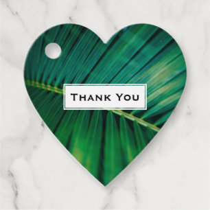 Green Leaf Tropical Forest Natuur Foto bedankt Bedankjes Labels