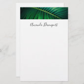 Green Leaf Tropical Forest Natuur Foto Briefpapier (Voorkant / Achterkant)