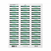 Green Leaf Tropical Forest Natuur Foto Etiket (Full Sheet)