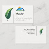 Green Leaf | Zonnepaneel Visitekaartje (Voorkant / Achterkant)