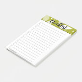 Green Leafy Checklist Post-it Notes (Schuin)