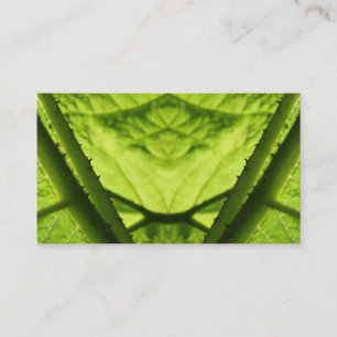 Green Leafy Digital Art. Visitekaartje