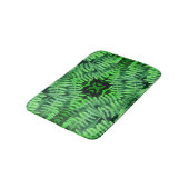 Green Leafy Ferns Abstract Badmat (Gekanteld)