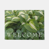 Green Leafy Foliage Floral Welcome Deurmat (Voorkant)