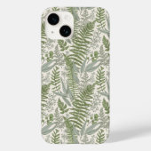 Green Leafy Garden Floral Pattern Case-Mate iPhone Case (Achterkant)
