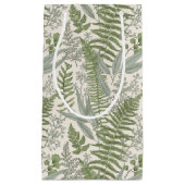 Green Leafy Garden Floral Pattern Klein Cadeauzakje (Voorkant)