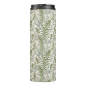 Green Leafy Garden Floral Pattern Thermosbeker (Achterkant)