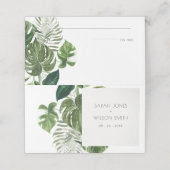 Green Leafy Palm Tropical Foliage Wedding (Buitenkant ongevouwen)