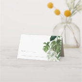 Green Leafy Palm Tropical Foliage Wedding (Achterkant)