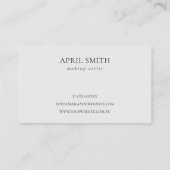 Green Leafy Tropical Foliage Fern Appointment Visitekaartje (Achterkant)