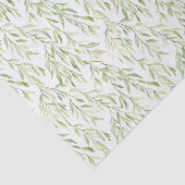 Green Leaves Birthday Tissuepapier (Detail)
