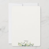 Green Leaves Bridal Shower-uitnodiging Kaart (Achterkant)