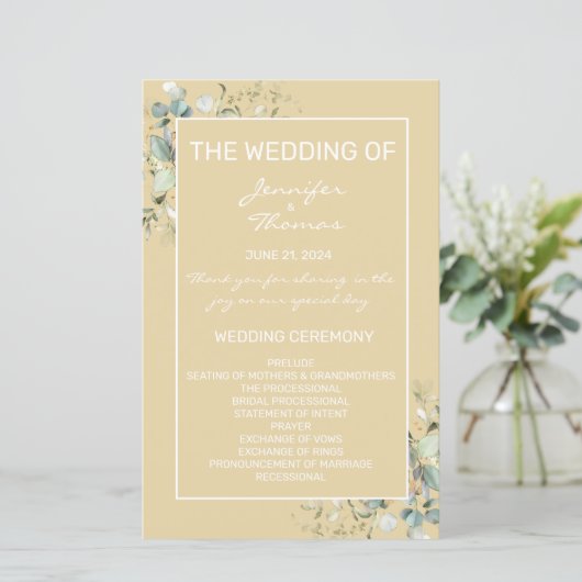 Green Leaves, Elegant Minimalism Programme (Staand voorkant)