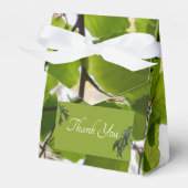 Green Leaves Trouwtent gunstbox Bedankdoosjes (Voorkant Zijde)