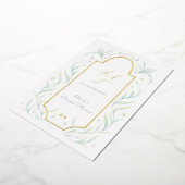 Green Leaves Vrijgezellenfeest Dank je wel kaart (Gedraaid)