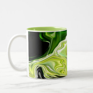 Green Leek Abstracte koffie mok ~!
