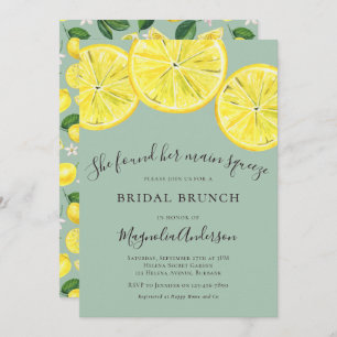 Green Lemons Bridal Brunch Uitnodiging