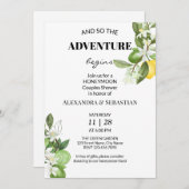 Green Lemony Honeymoon Douche Kaart (Voorkant / Achterkant)