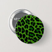 Green Leopard Pin Ronde Button 5,7 Cm (Voorkant /achterkant)