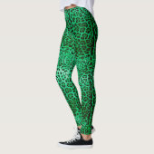Green Leopard Print Leggings (Links)