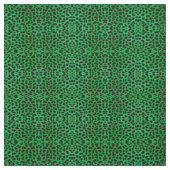 Green Leopard Print Stof (Swatch)
